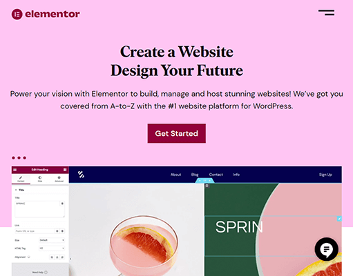 elementor homepage
