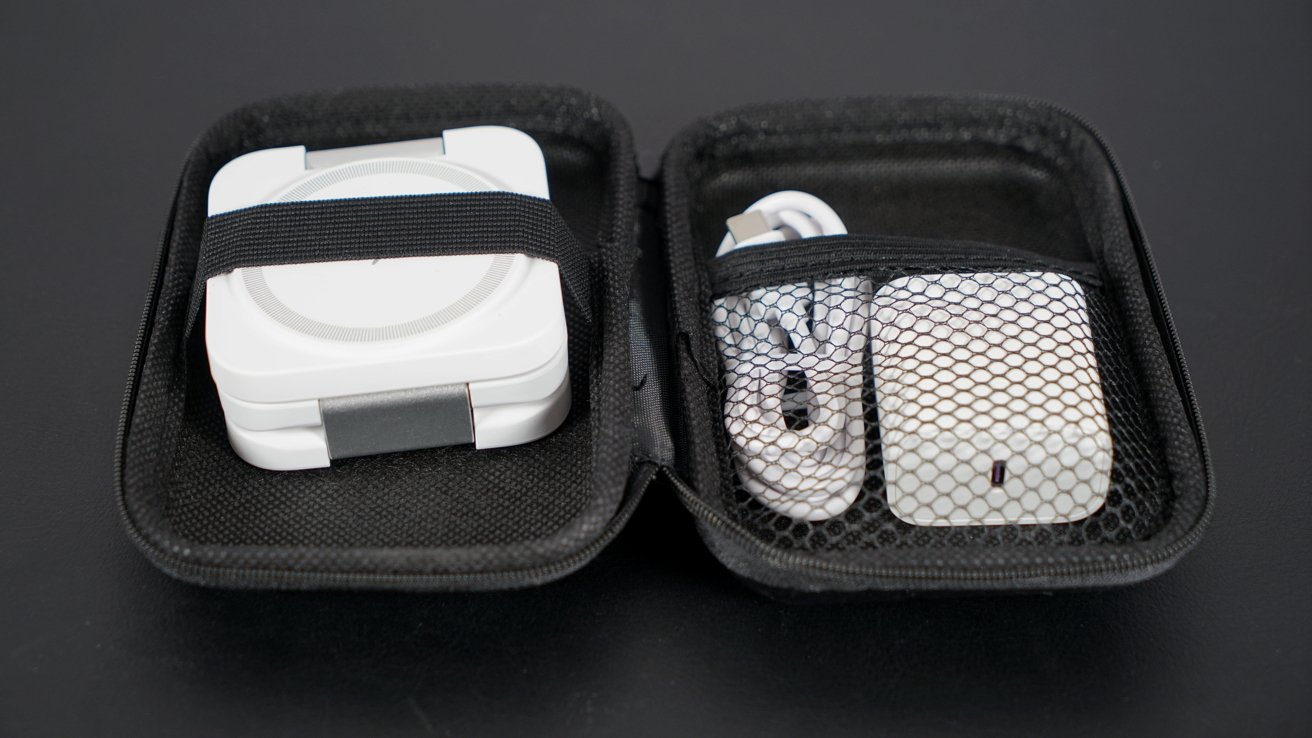 The hard shell case doesn't have much space